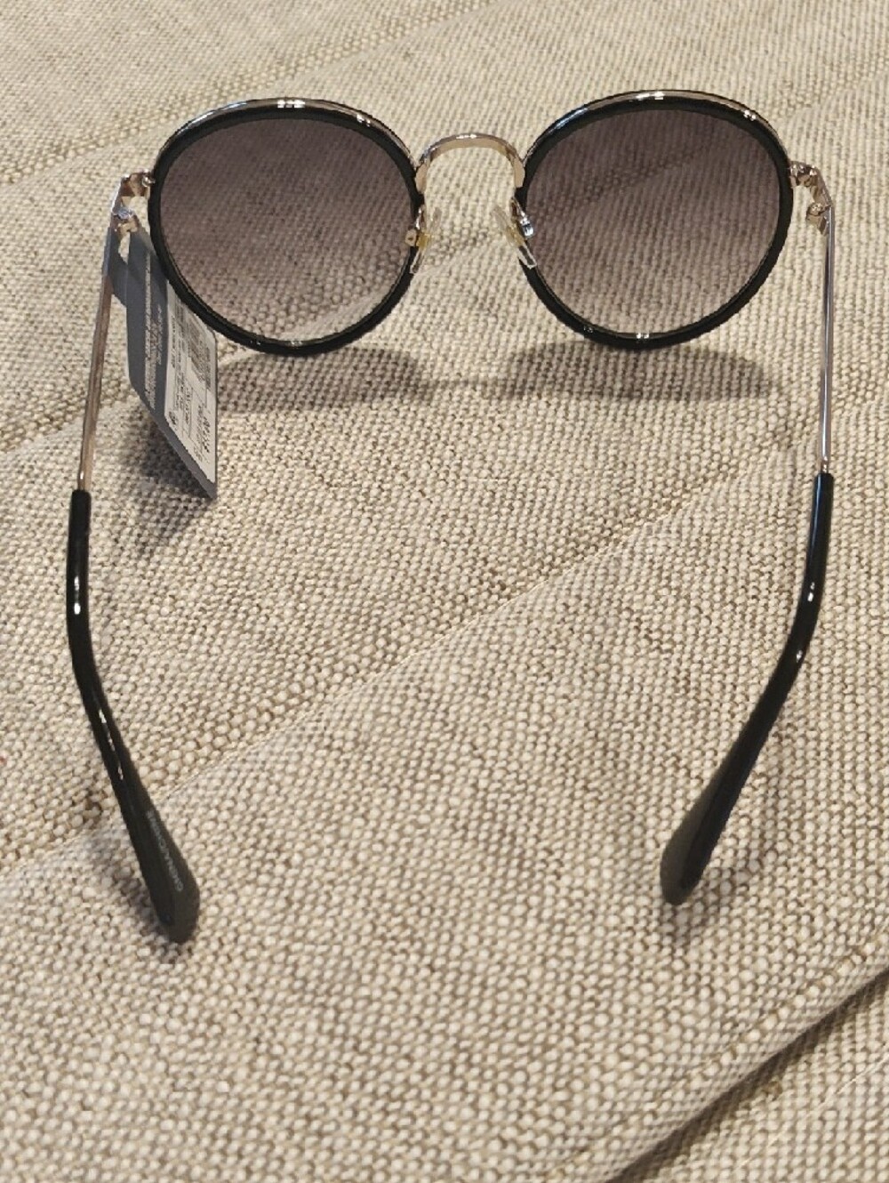 NWT Universal Thread Round Sunglasses — Black Frame with Purple Lenses - Picture 3 of 8
